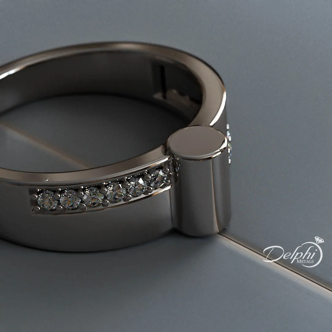 0.28ct Brilliant Diamond Gold Wedding Bands - 01BU01