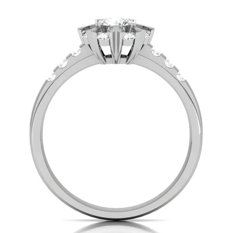 0.62ct Brilliant Cut Diamond Gold Engagement Ring - 01US22