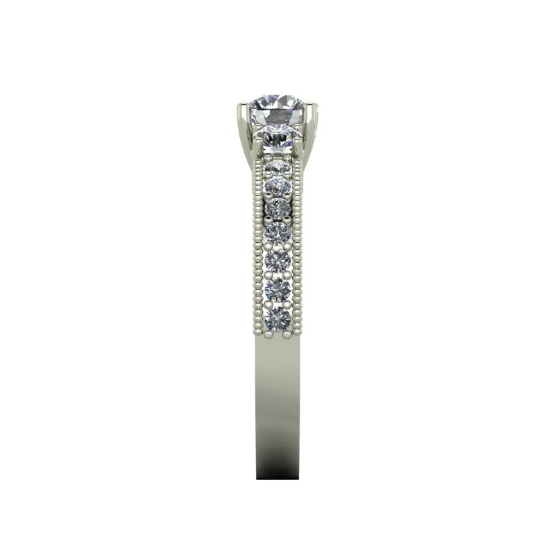 0.89ct Brilliant Cut 3 Stone Engagement Ring - 01US69V