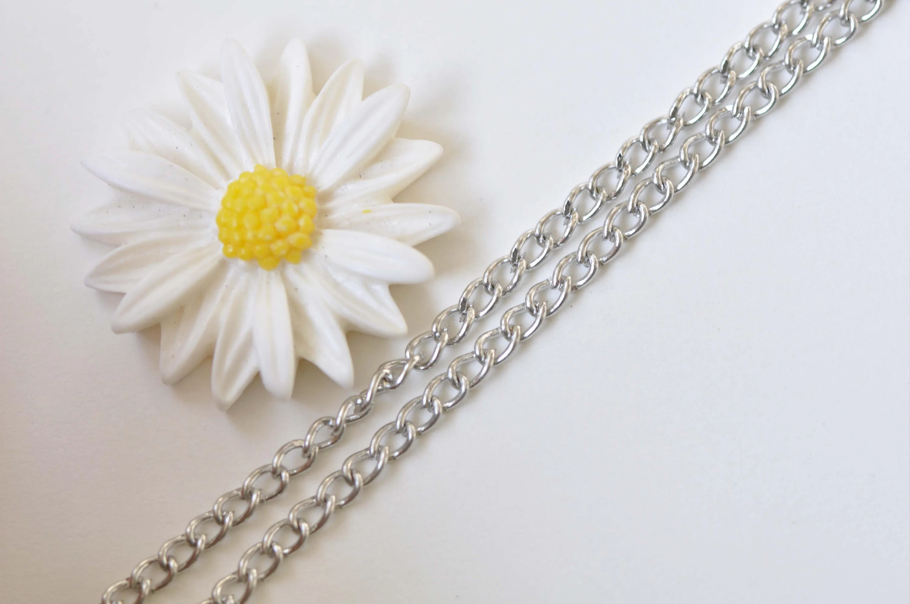 1 PC Platinum Silvery Gray Blank Pocket Watch Necklace A2200