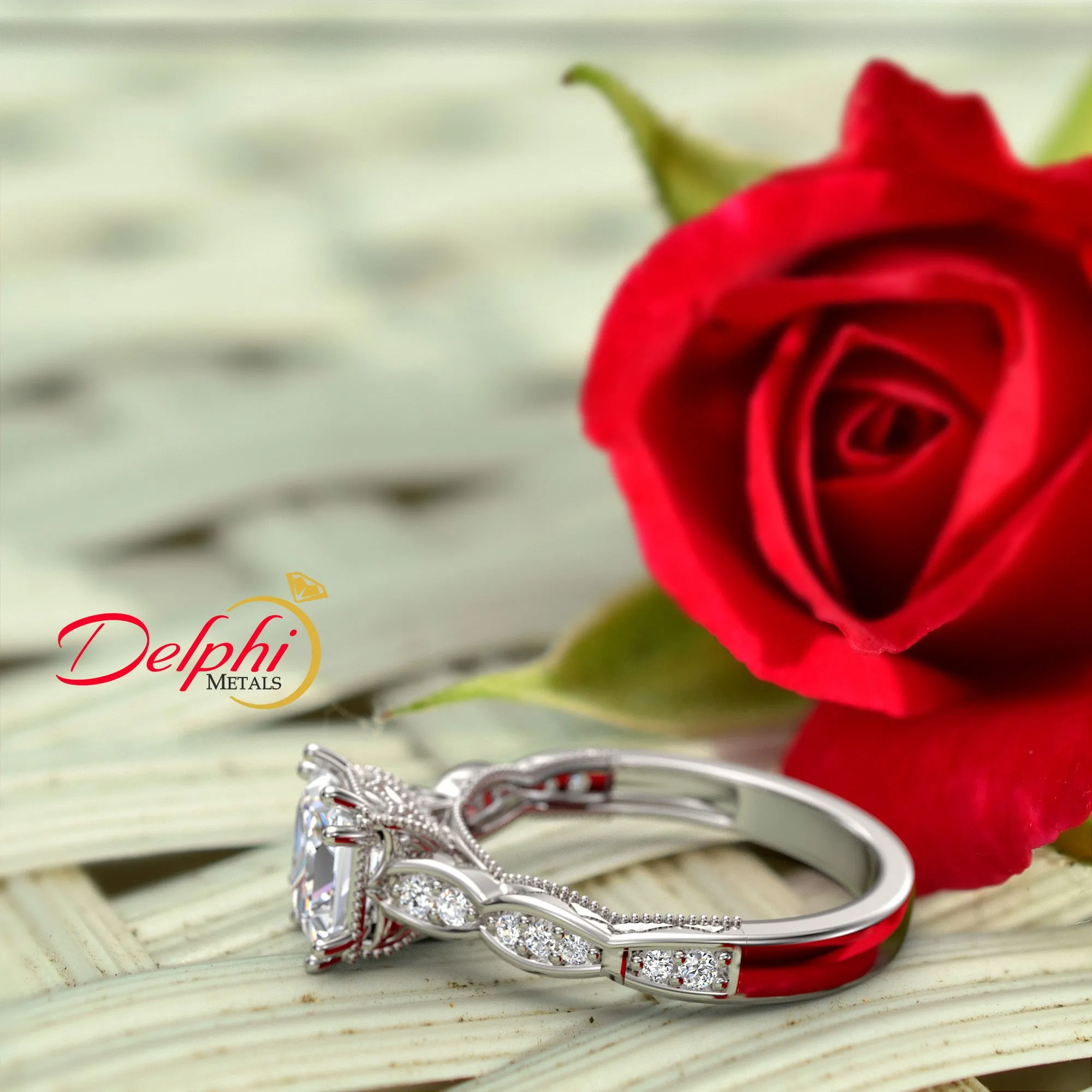 1.27ct Round Diamond Gold Engagement Ring - 01US79