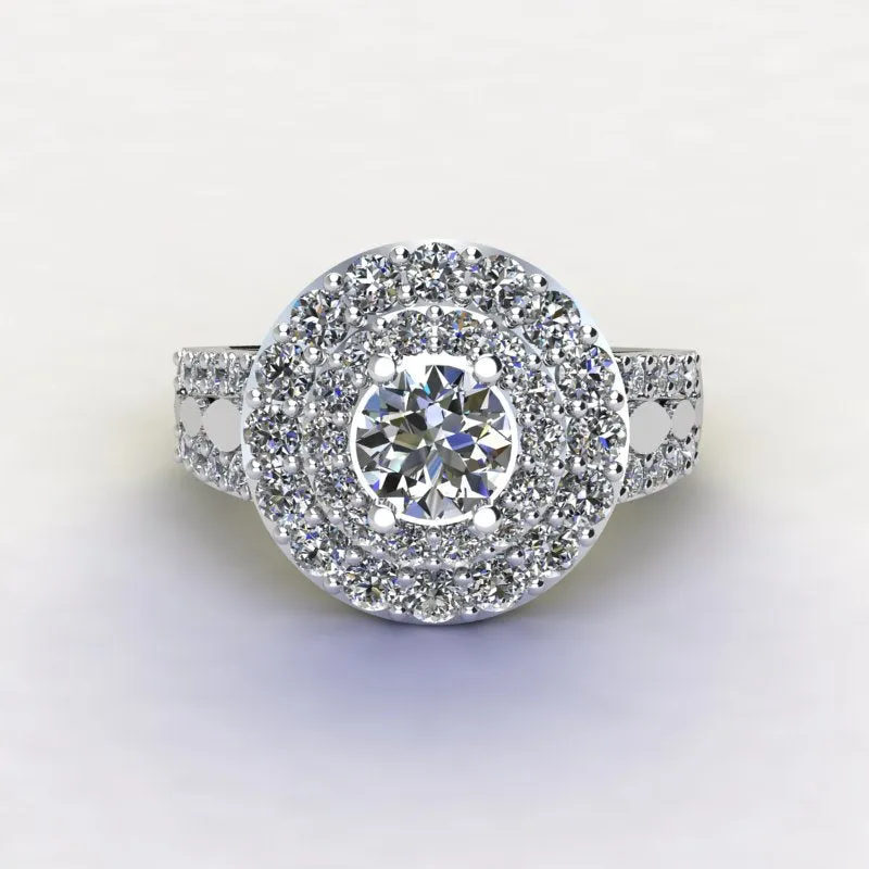 1.38ct Brilliant Cut Diamond Gold Engagement Ring - 01US19