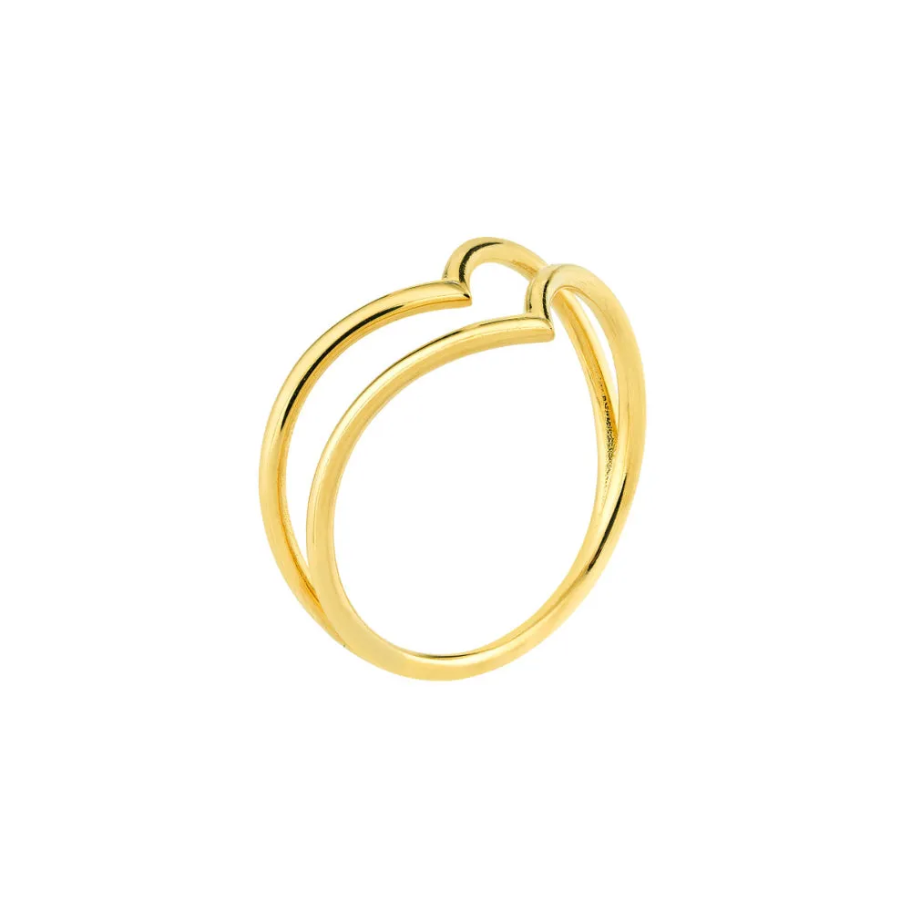14k Gold Double Wire Ring