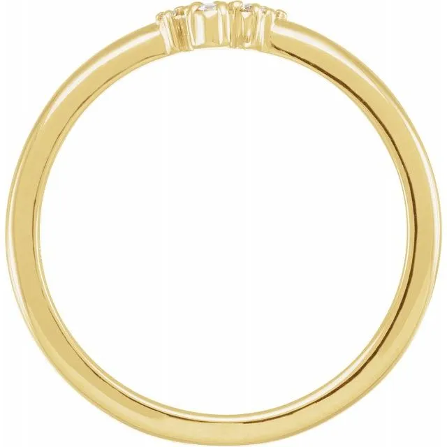 14K Gold Ring with Rose-Cut & Faceted Diamond