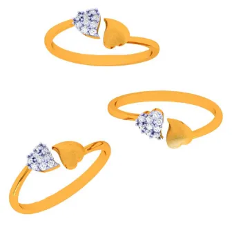14k Little Heart Connection Ring