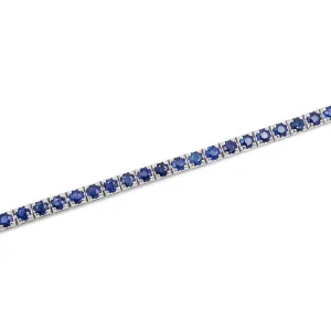 14K White Gold Sapphire Tennis Bracelet 1002572321