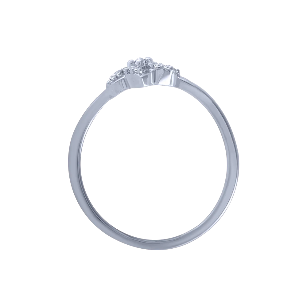 14KT (585) White Gold And Diamond Ring For Women