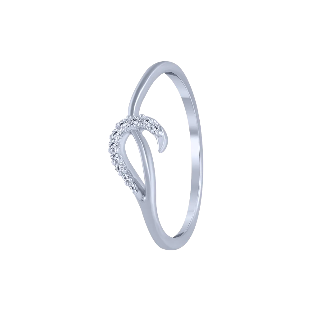 14KT (585) White Gold And Diamond Ring For Women