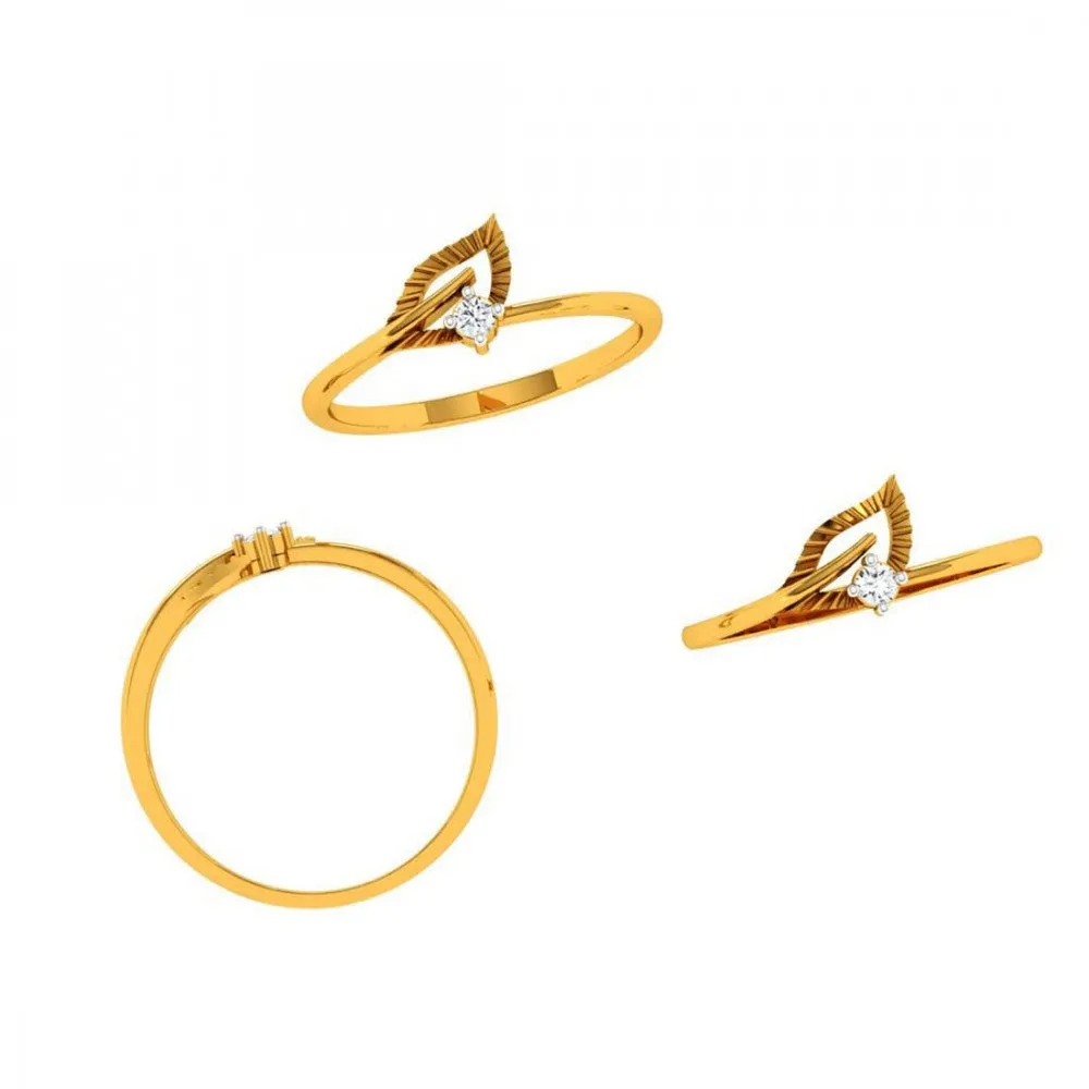 14KT (585) Yellow Gold Ring For Woman