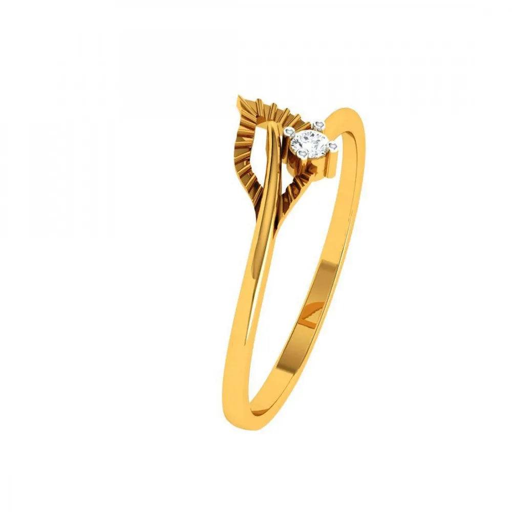 14KT (585) Yellow Gold Ring For Woman