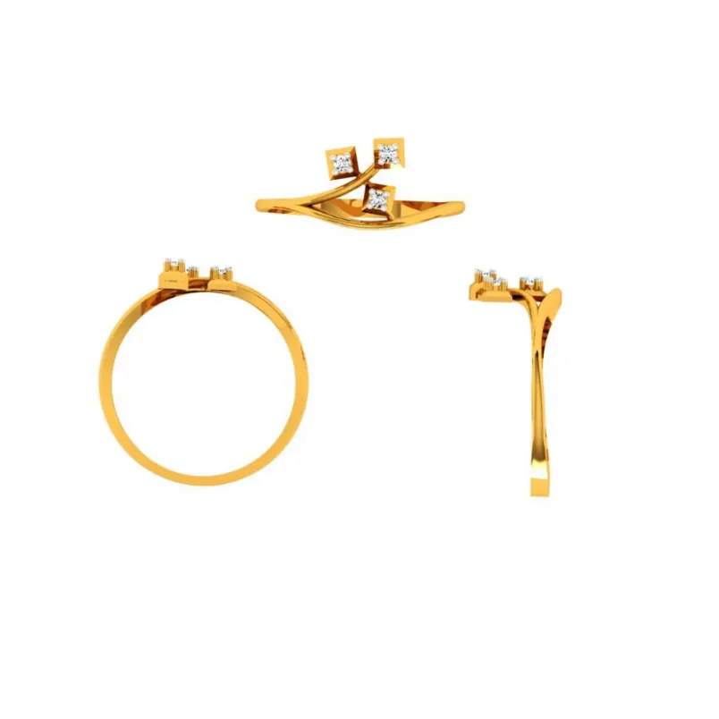 14KT (585) Yellow Gold Ring For Women