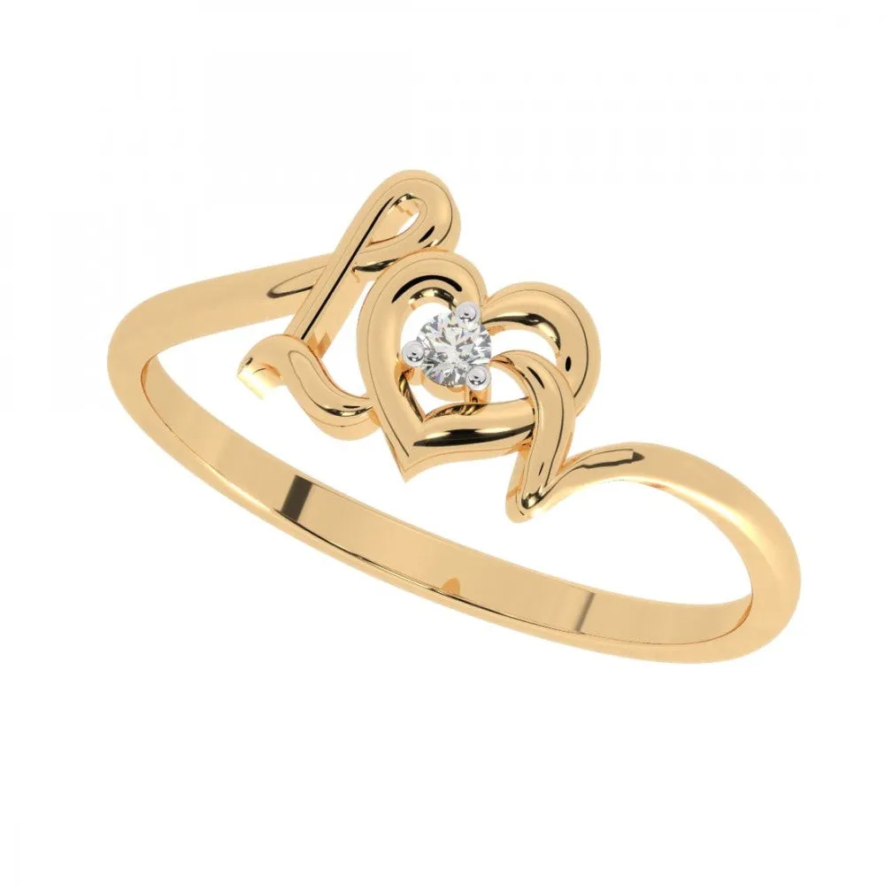 14KT (585) Yellow Gold Ring For Women