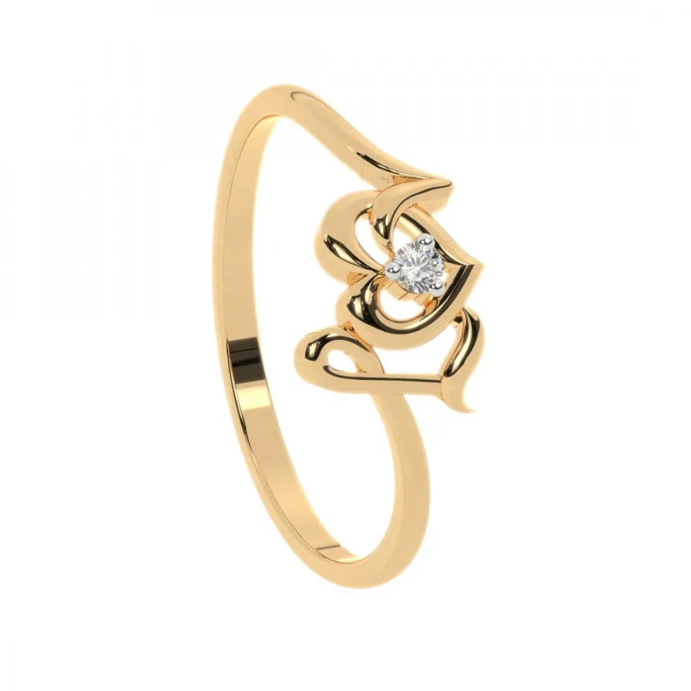 14KT (585) Yellow Gold Ring For Women