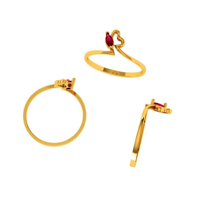 14KT (585) Yellow Gold Ring For Women