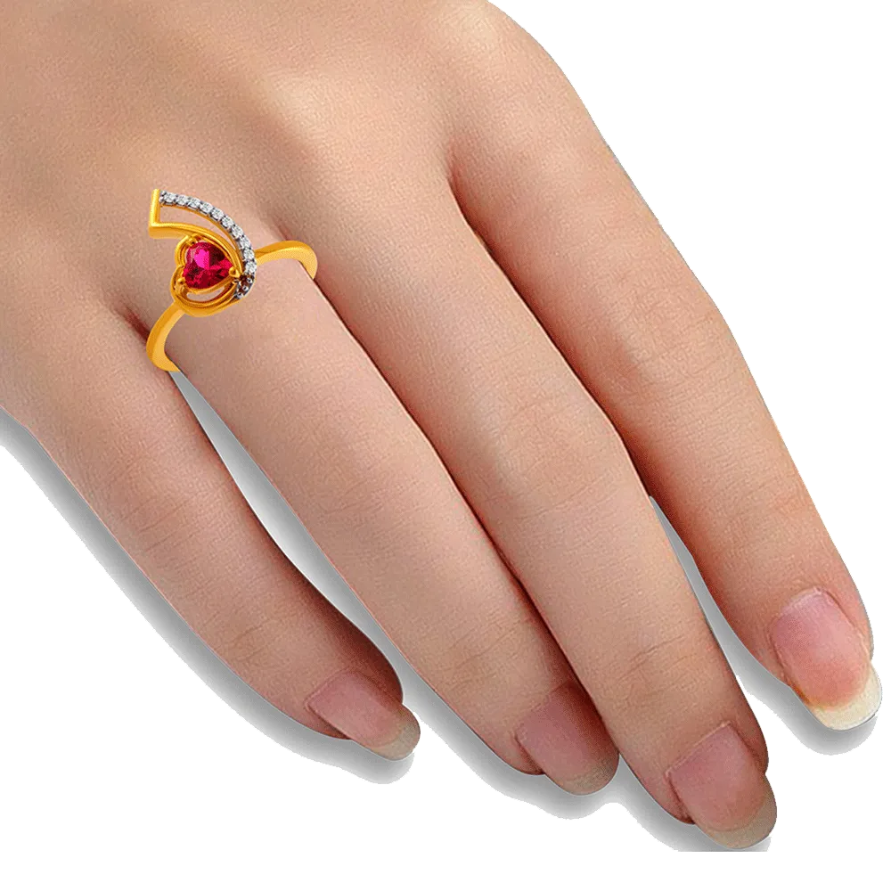 14KT (585) Yellow Gold Ring For Women