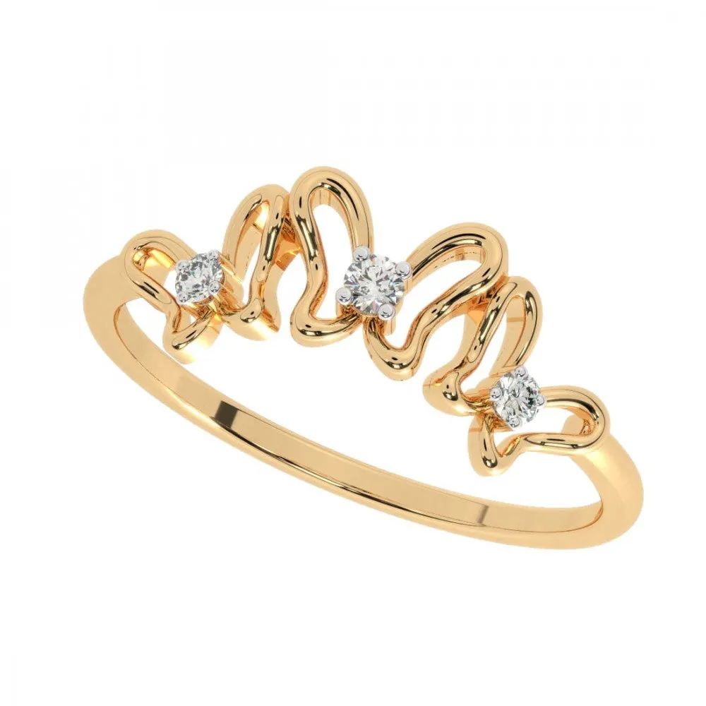 14KT (585) Yellow Gold Ring For Women