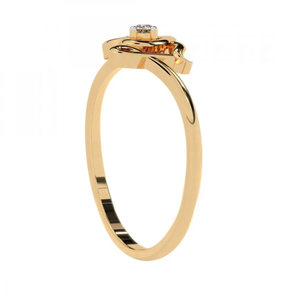 14KT (585) Yellow Gold Ring For Women