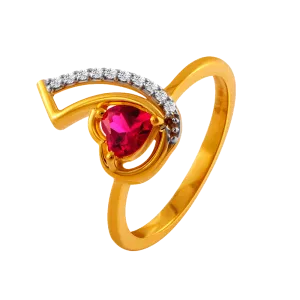 14KT (585) Yellow Gold Ring For Women