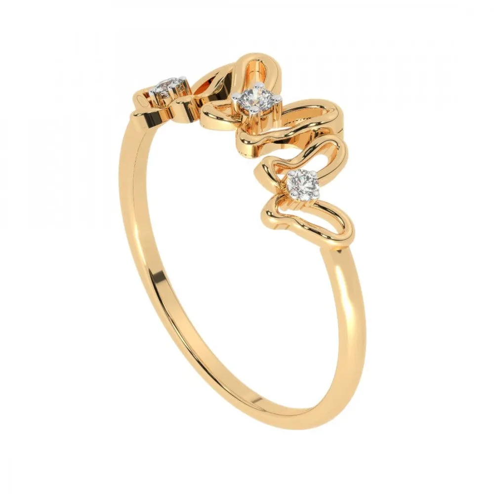 14KT (585) Yellow Gold Ring For Women
