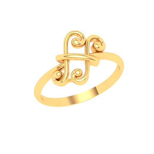 14KT Musical Note Gold Ring From Amazea Collection