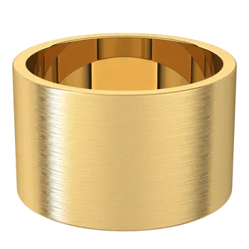 18K Yellow Gold 12 mm Standard Fit Flat Band