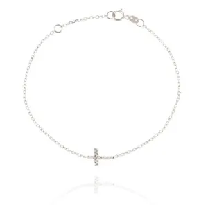 18KT GOLD CROSS BRACELET - 765371