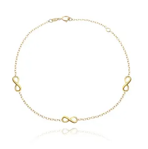 18KT GOLD INFINITY BRACELET - 758374