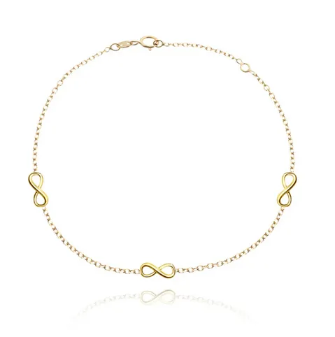 18KT GOLD INFINITY BRACELET - 758374