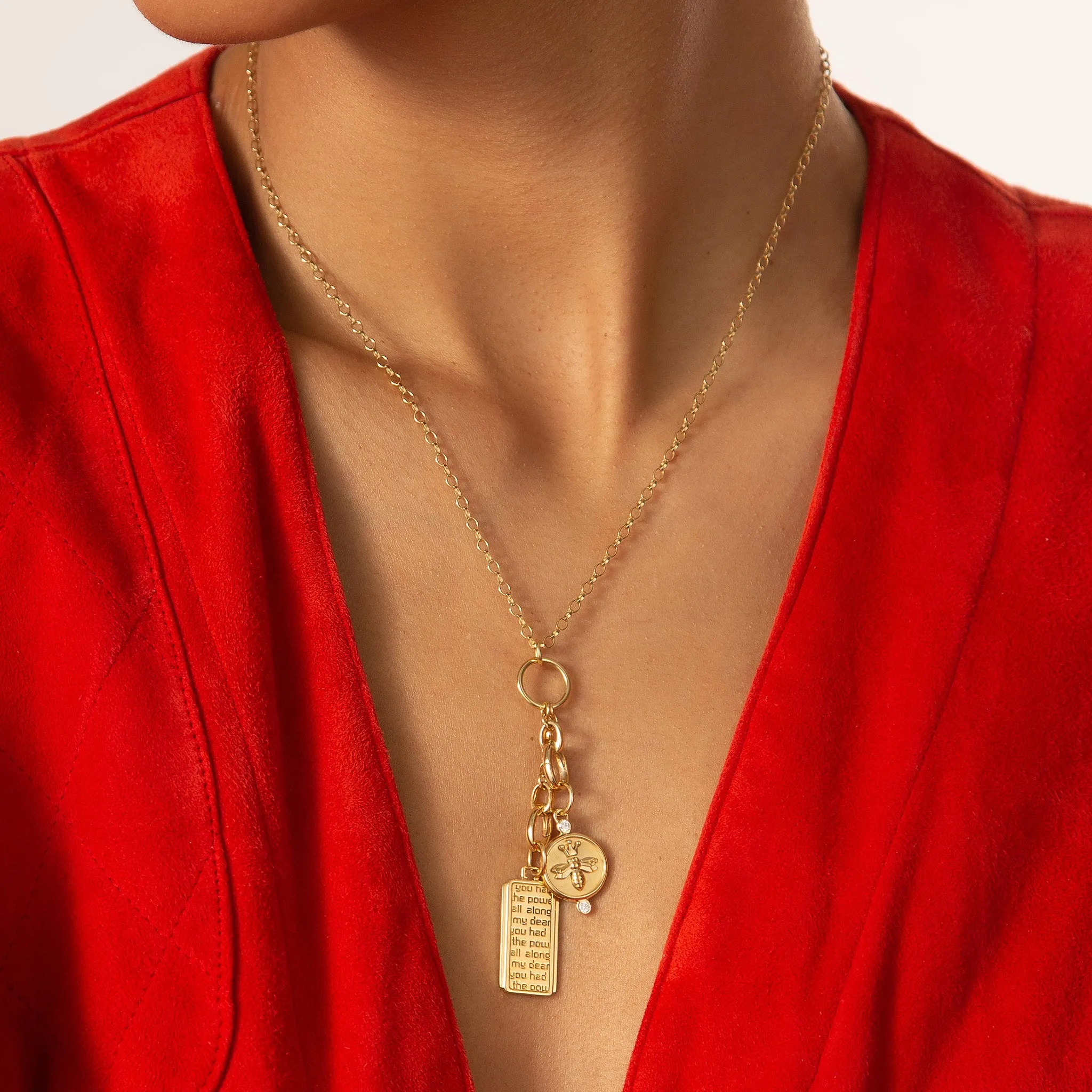 18" "Design Your Own" Small Charm Chain Necklace, 2 Charm Stations