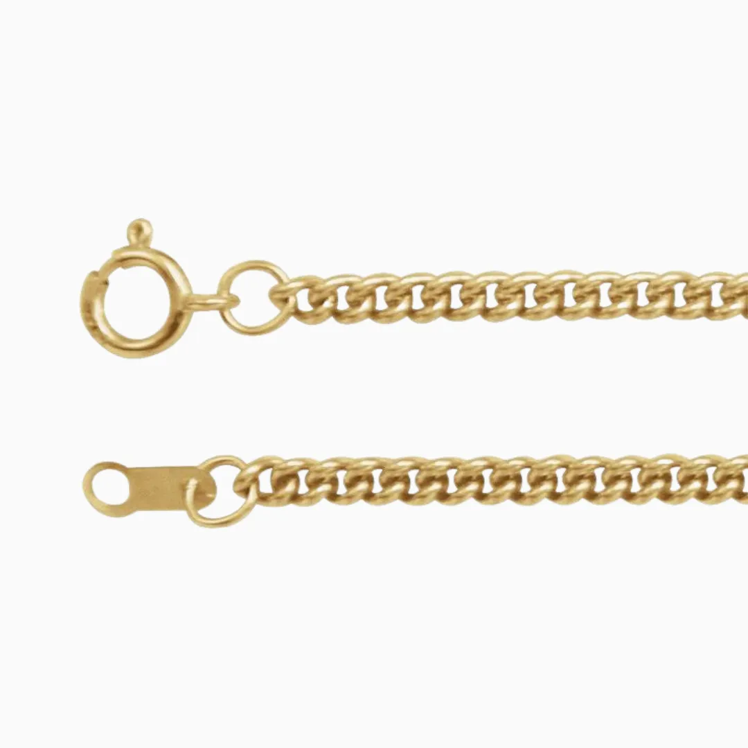 2.25mm Curb Chain Necklace