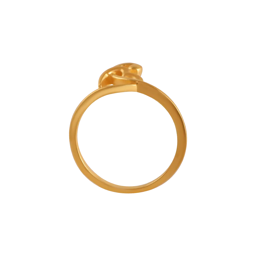 22k Heart-on-heart Gold Rings From Goldlites Collection