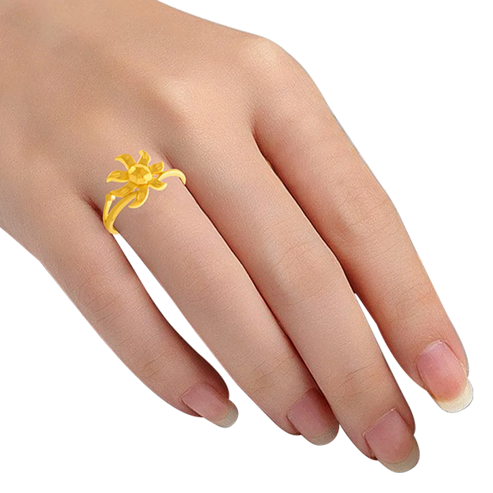 22KT Yellow Gold Ring For Women