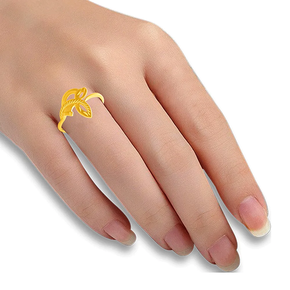 22KT Yellow Gold Ring For Women