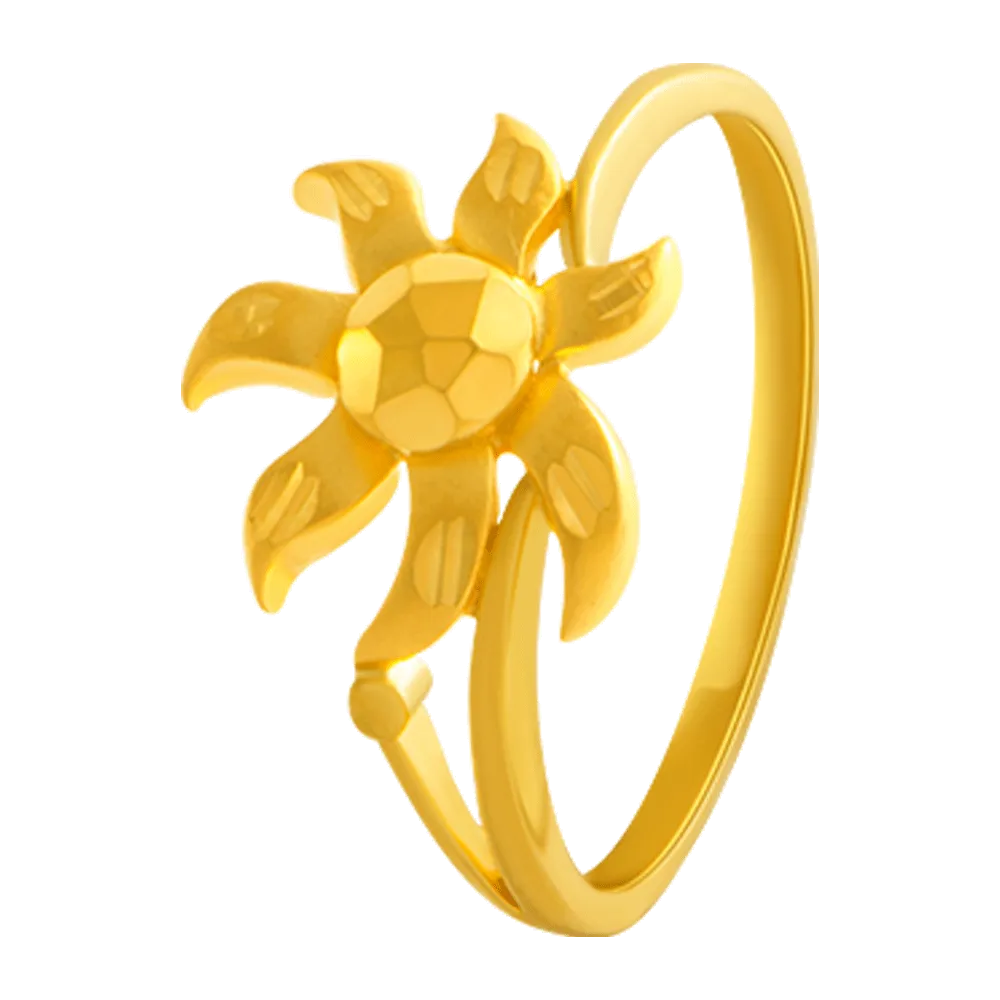 22KT Yellow Gold Ring For Women