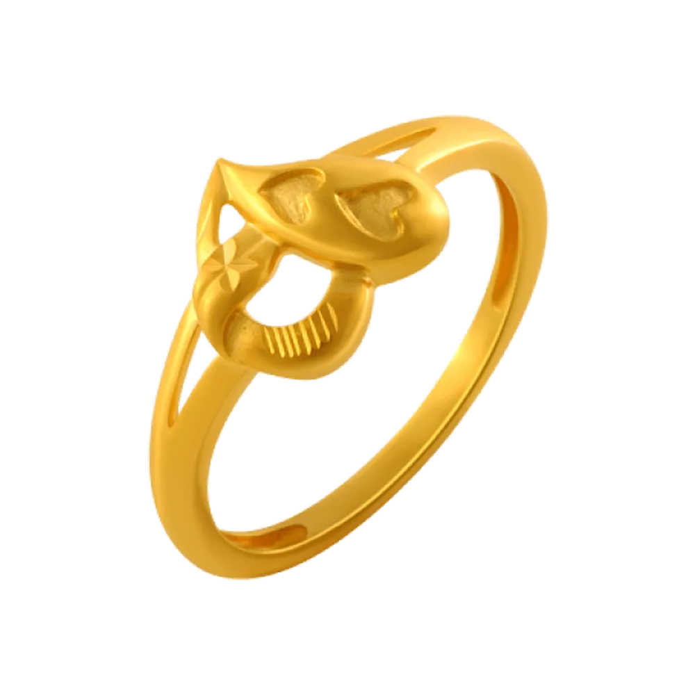22KT Yellow Gold Ring For Women