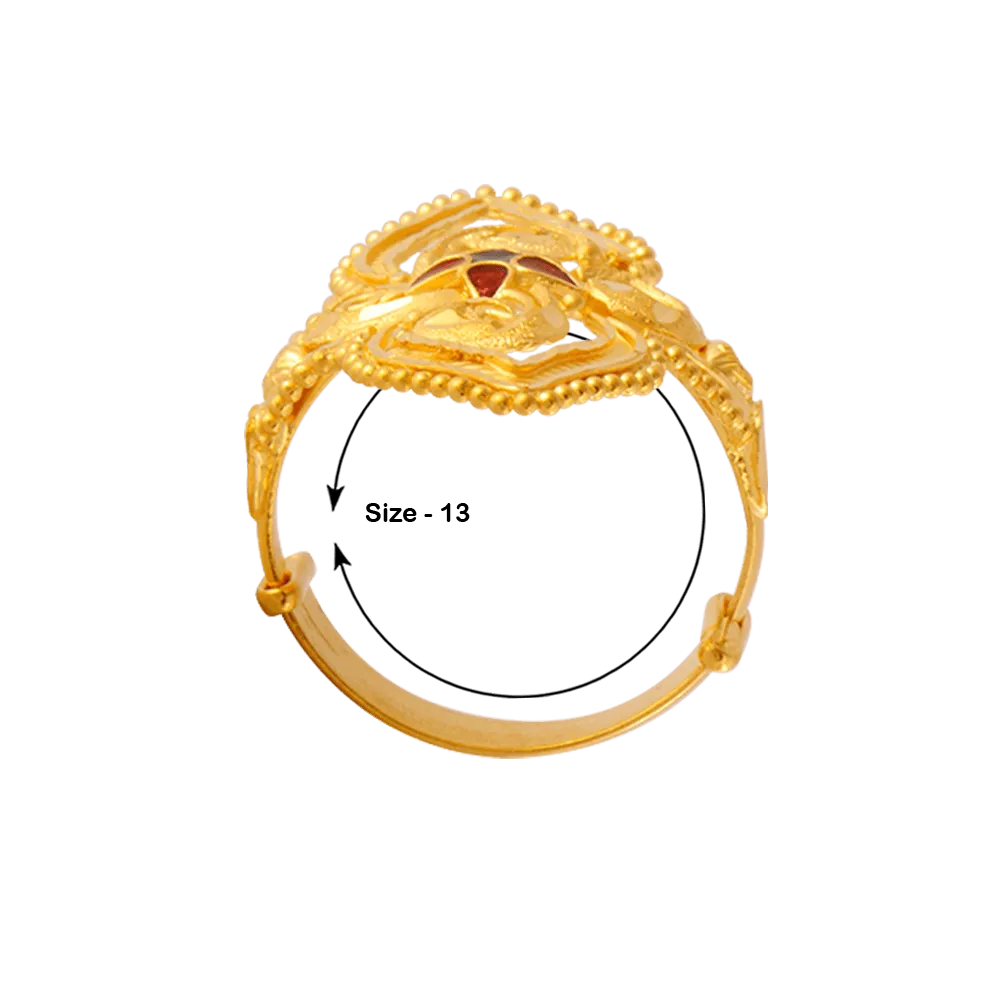 22KT Yellow Gold Ring For Women