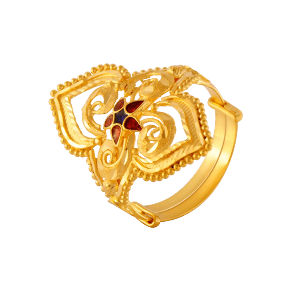 22KT Yellow Gold Ring For Women