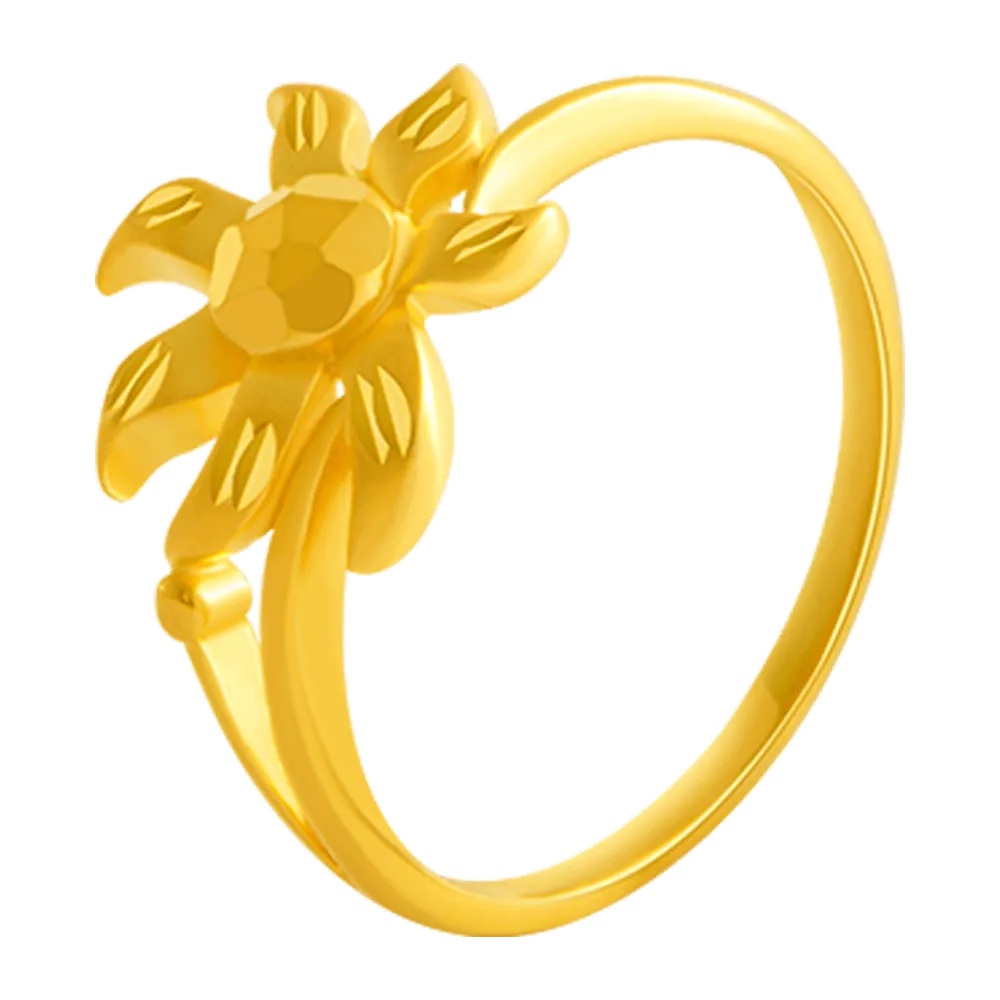22KT Yellow Gold Ring For Women