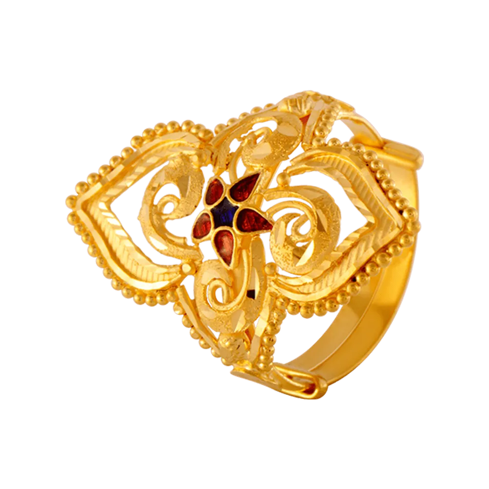22KT Yellow Gold Ring For Women