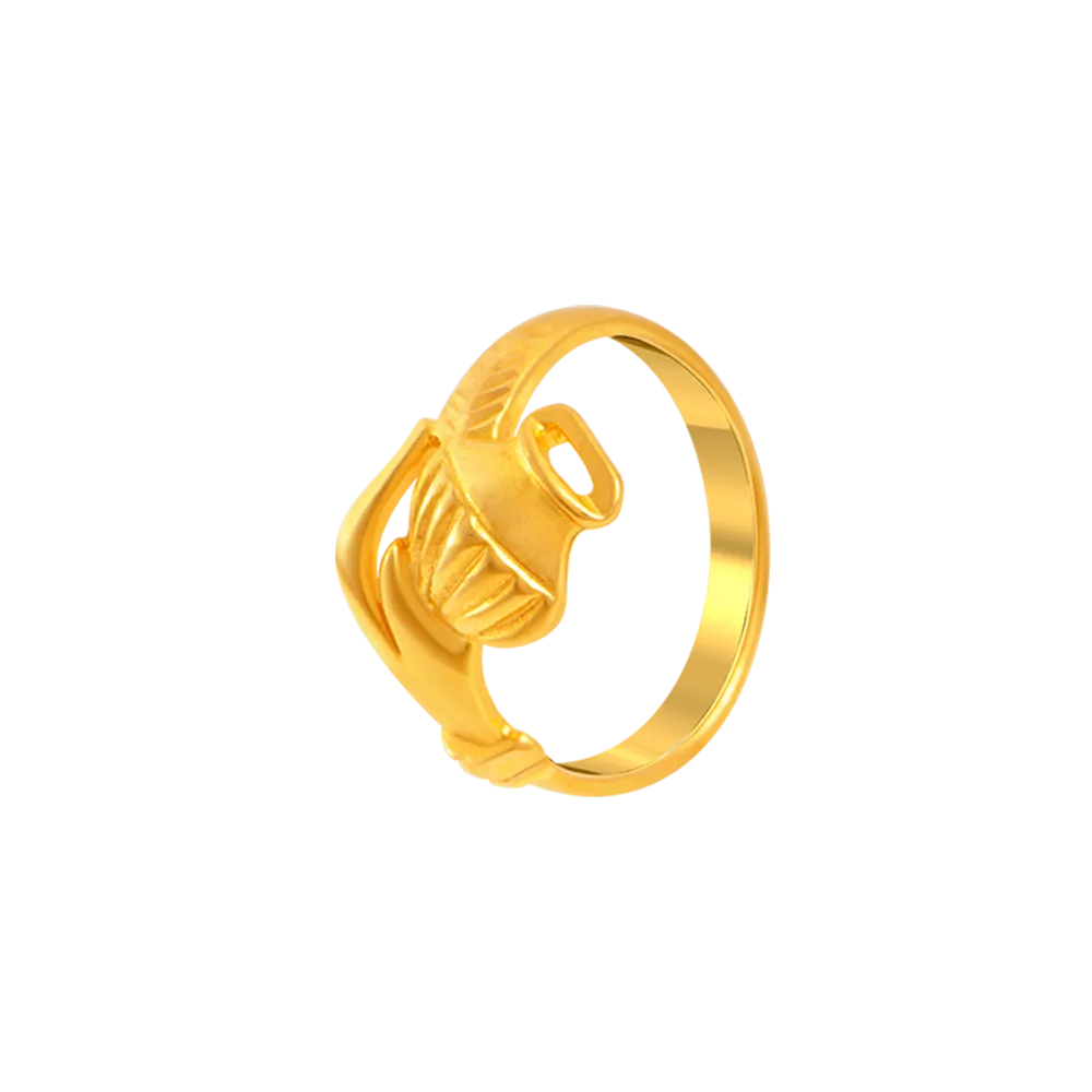 22KT Yellow Gold Ring For Women