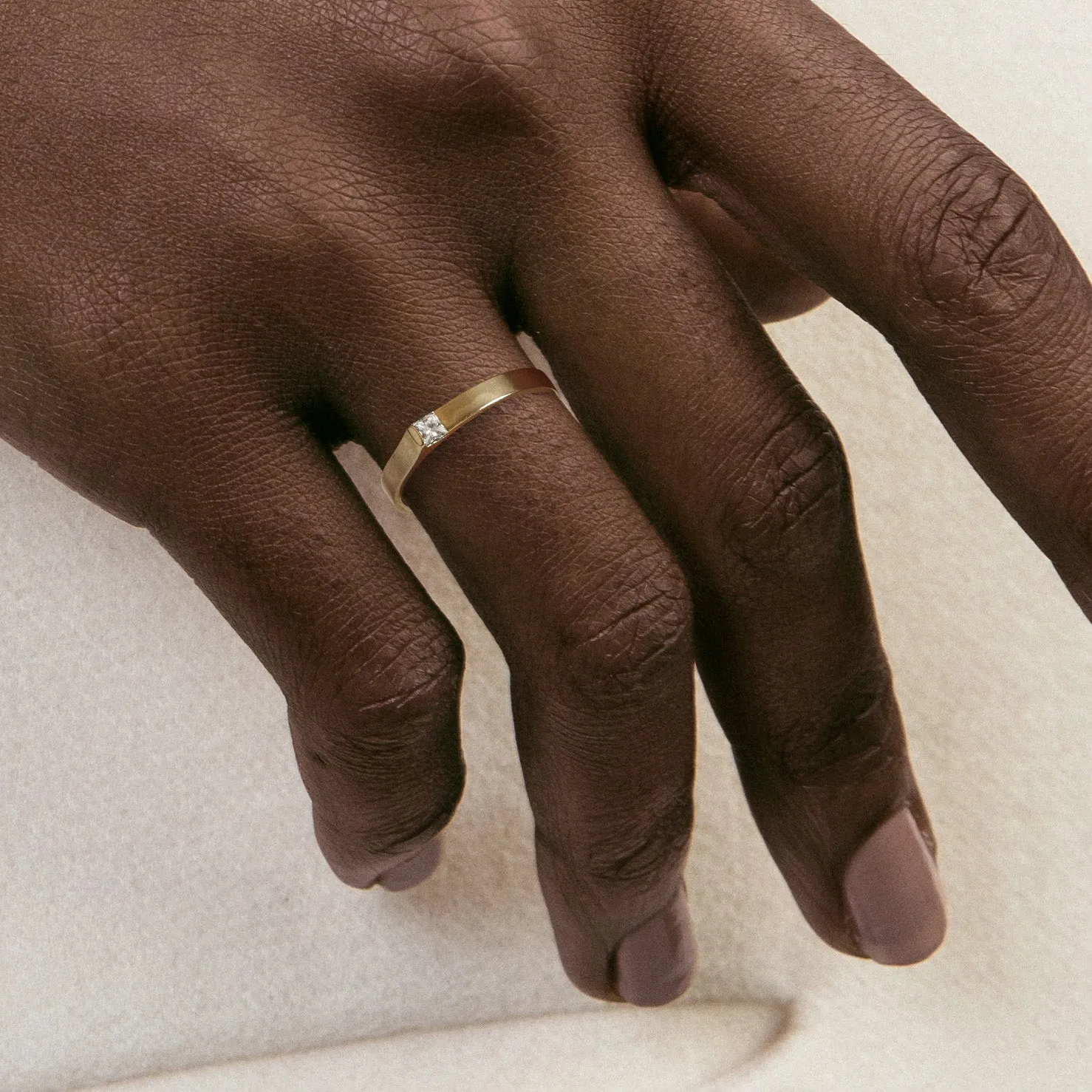 2.5mm Braga Ring with Diamond
