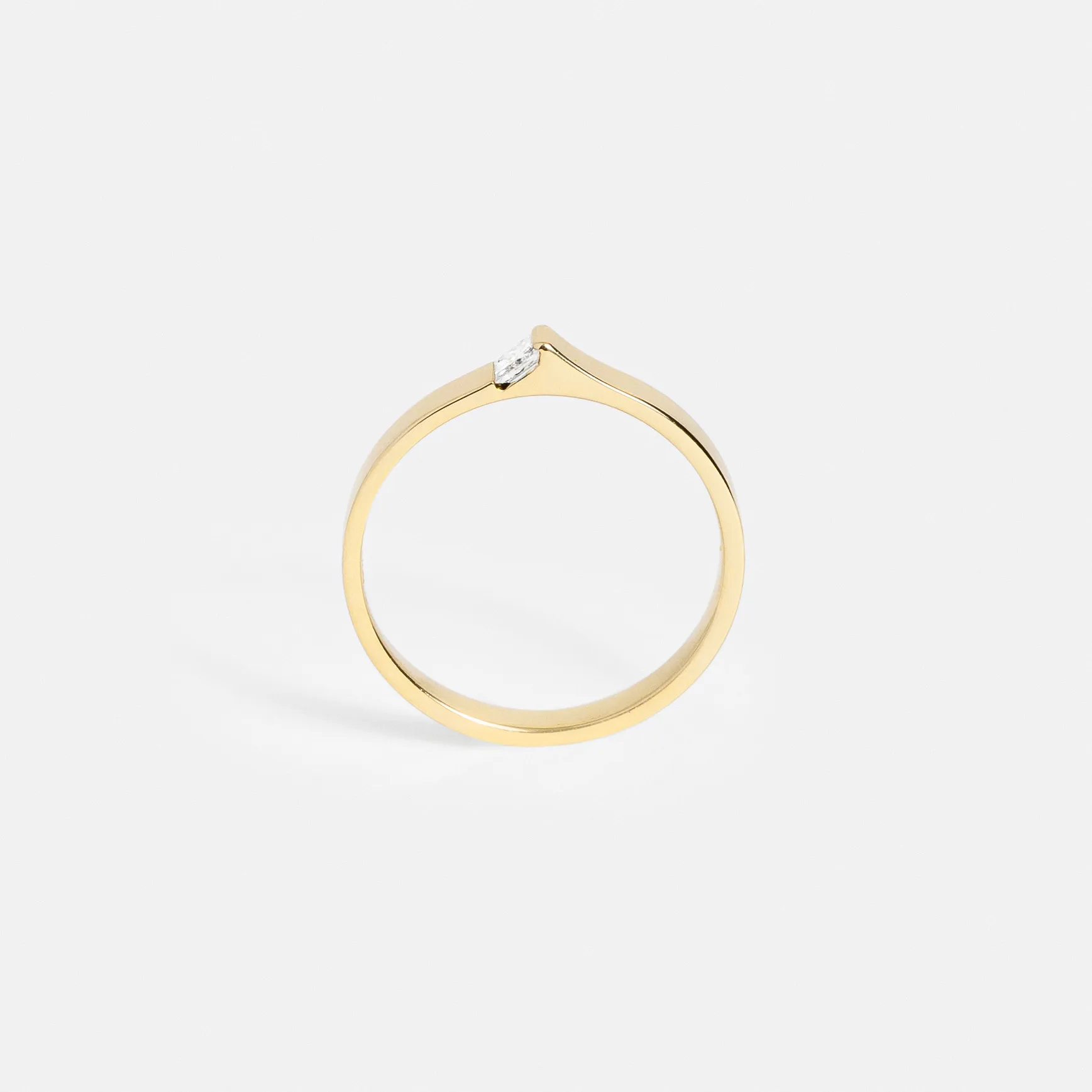 2.5mm Braga Ring with Diamond
