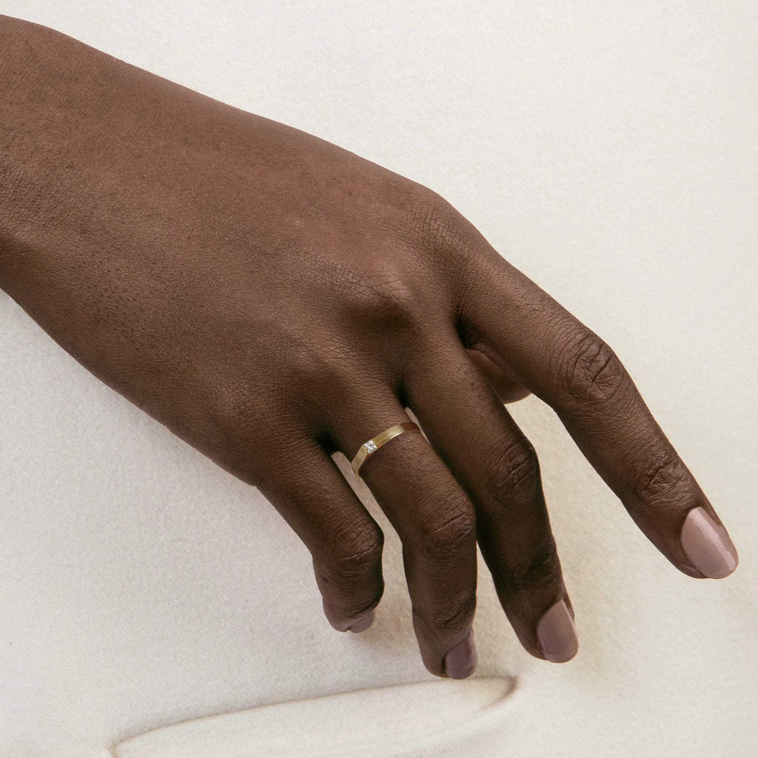 2.5mm Braga Ring with Diamond
