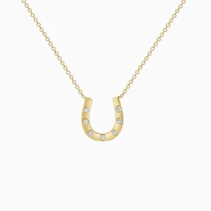 7 Diamond Horseshoe Necklace