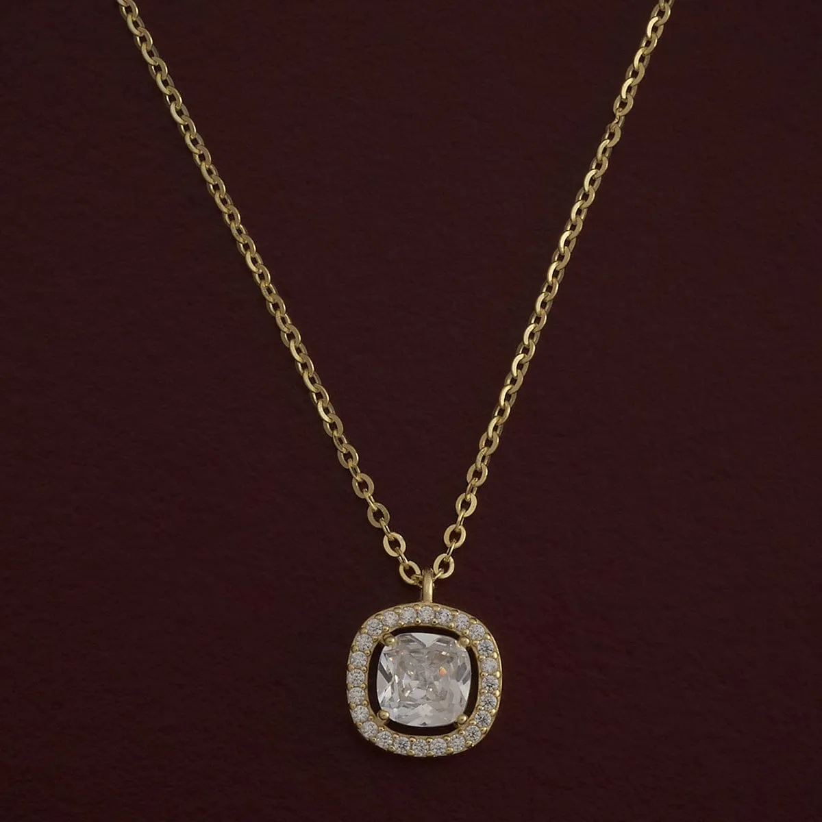 92.5 Silver Pendant with Chain and Earring Set 180979