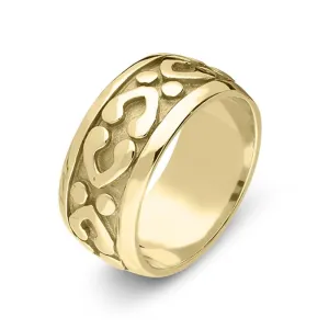 9ct Yellow Gold Fancy Celtic Wedding Ring