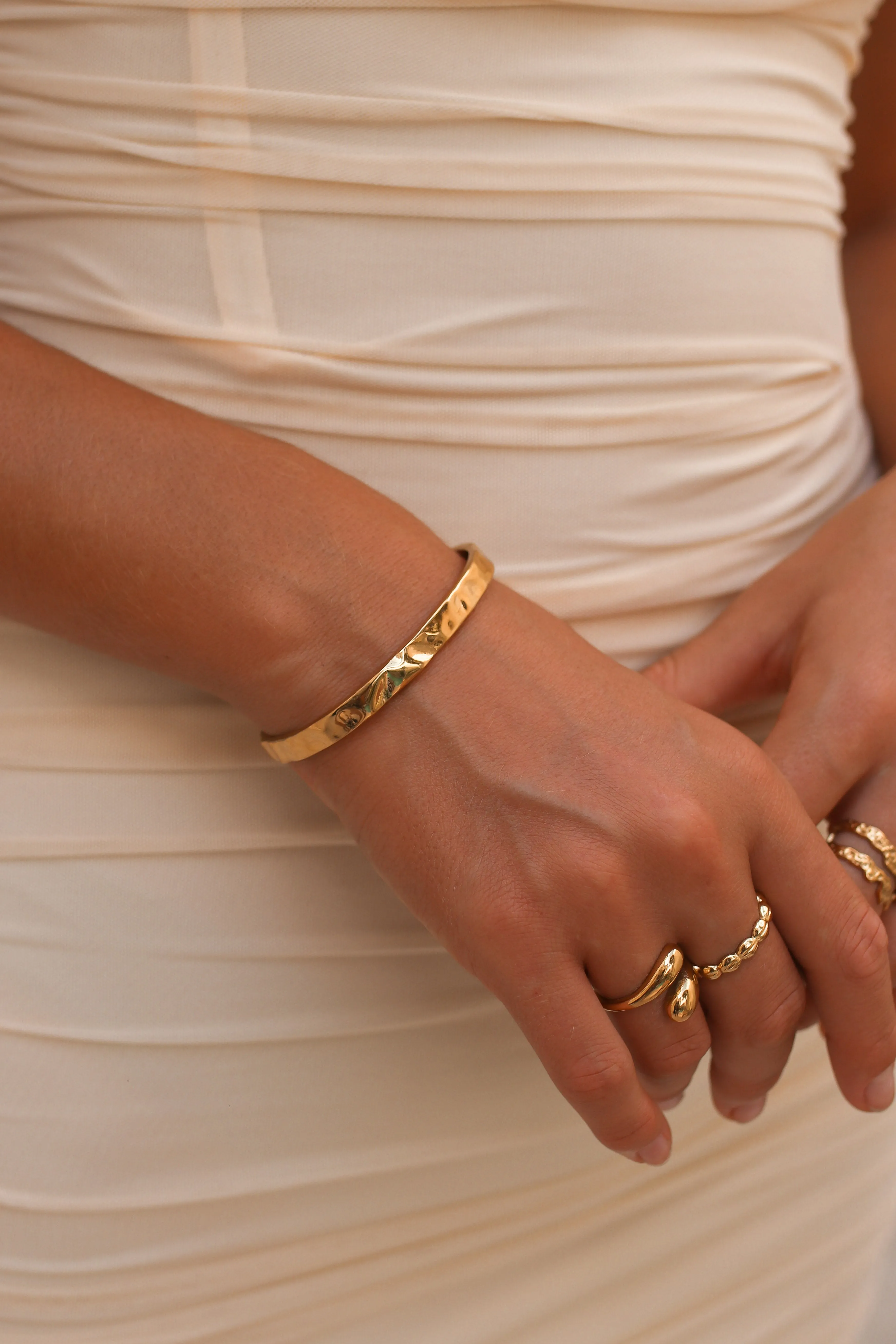 Alana - Gold or Silver Stainless Steel Bangle