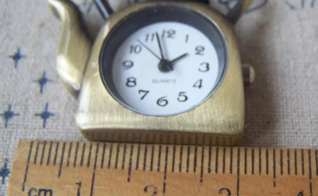 Antique Bronze Kettle Pocket Watch A4610