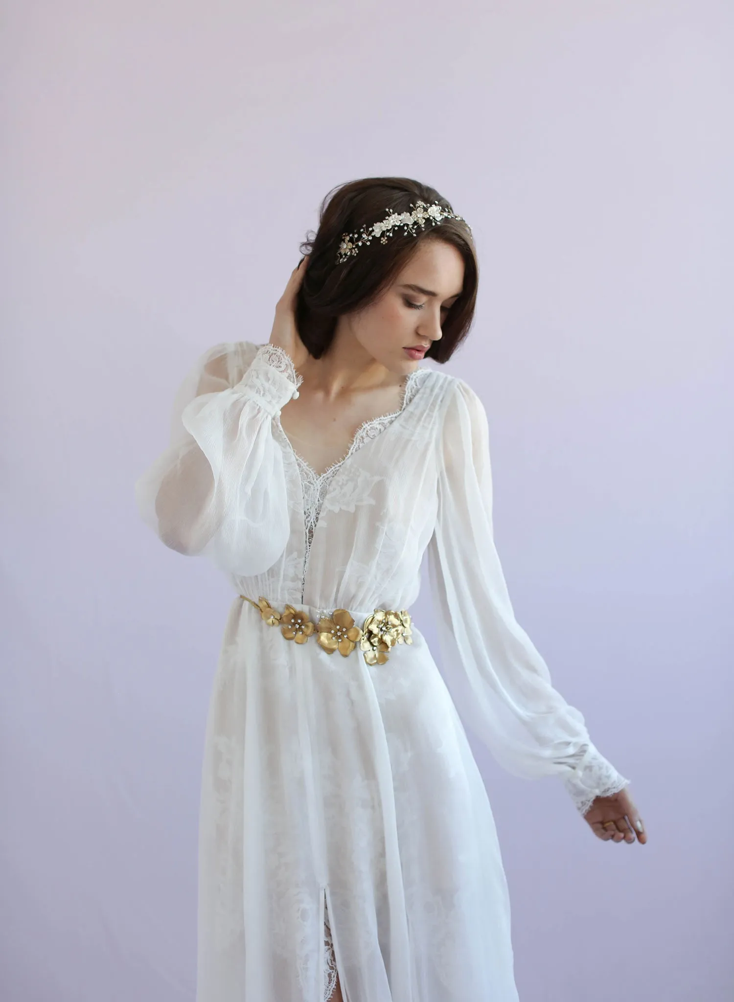 Antique garden flower sash - Style #649