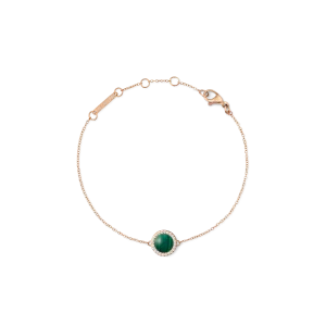 Audrey Bracelet Malachite Rose Gold